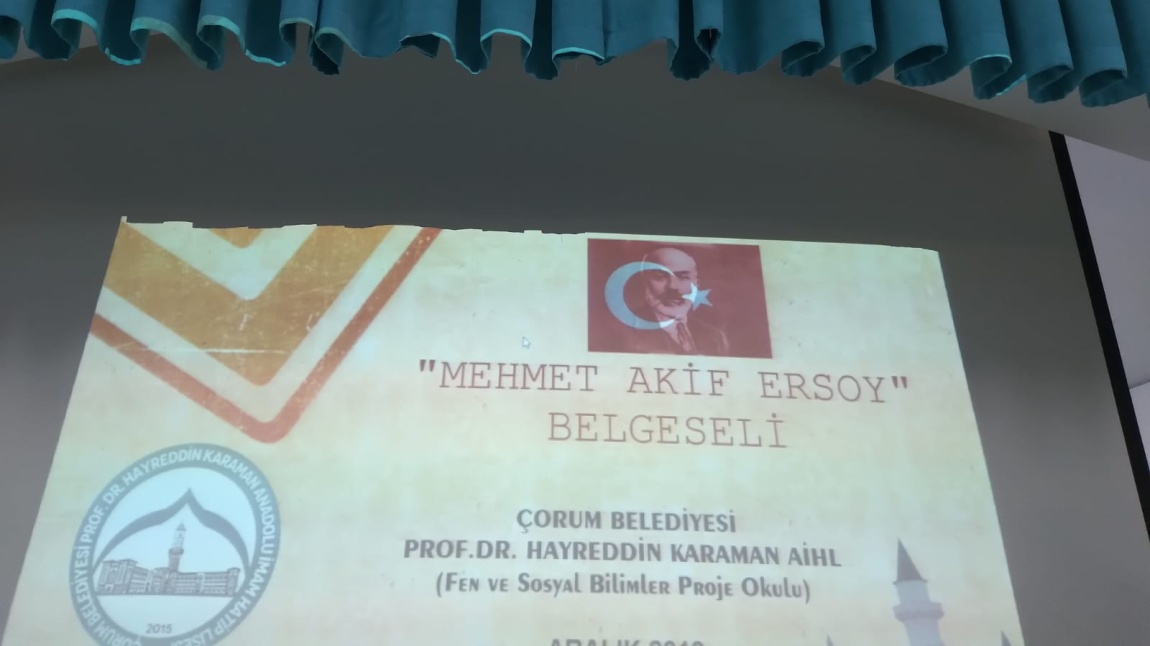 İstiklal Şairimiz Mehmet Akif ERSOY programı